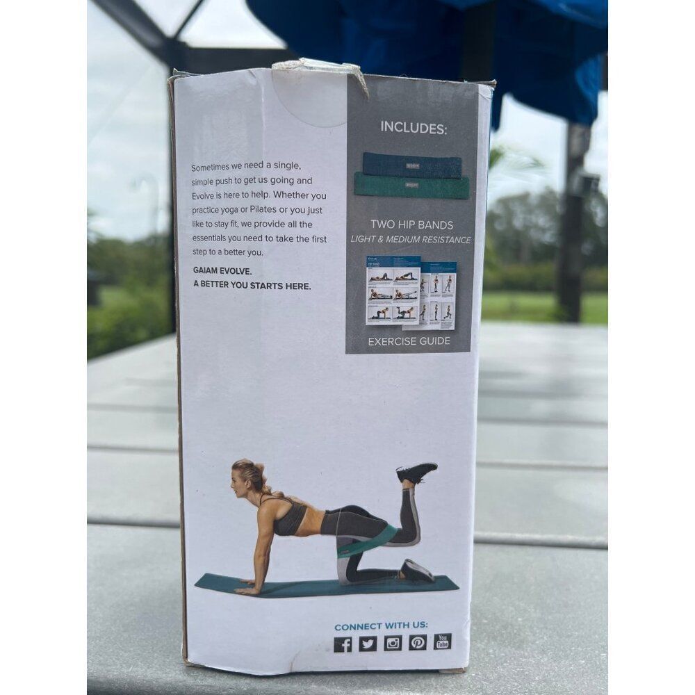 Gaiam Evolve 2 Pack Hip Exercise Bands - Picture 2 of 6